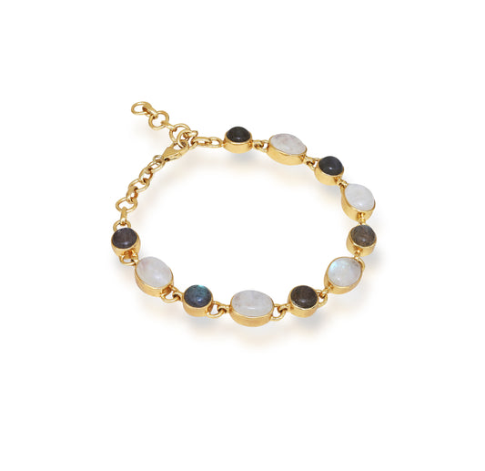 Labradorite and Moonstone Bracelet