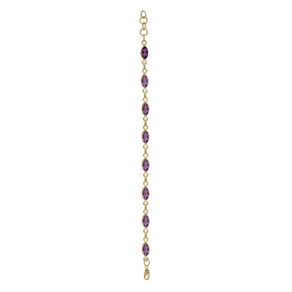 Amethyst Marquise Bracelet