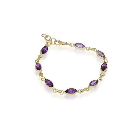 Amethyst Marquise Bracelet