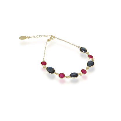 Ruby and Labradorite Bracelet