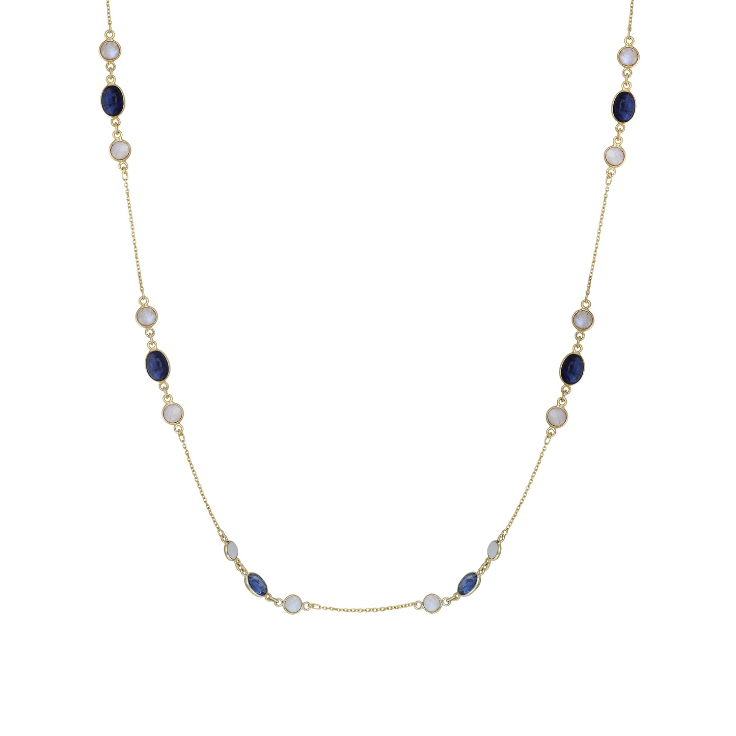 Moonstone and Iolite Necklace