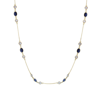 Moonstone and Iolite Necklace