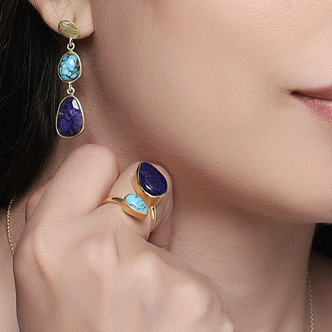 Two Stone Adjustable Ring